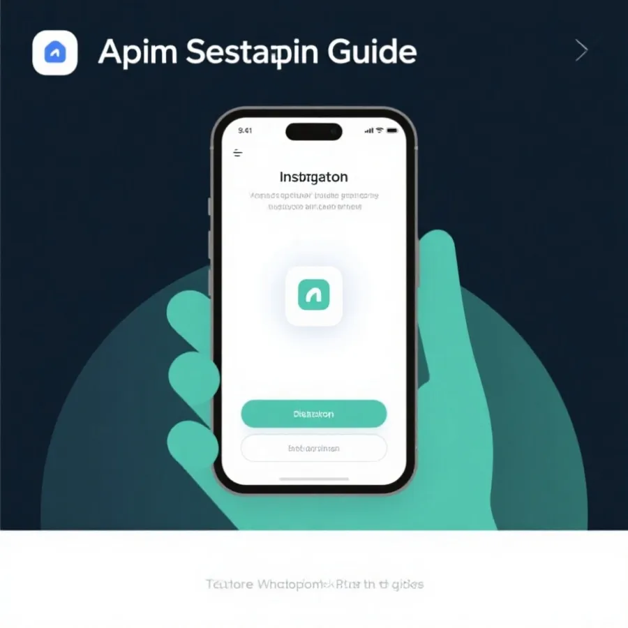 手機安裝流程示意圖