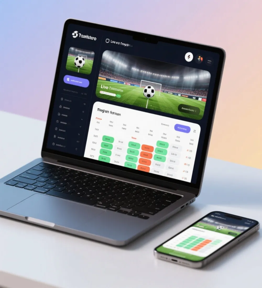 世界盃直播介面示意